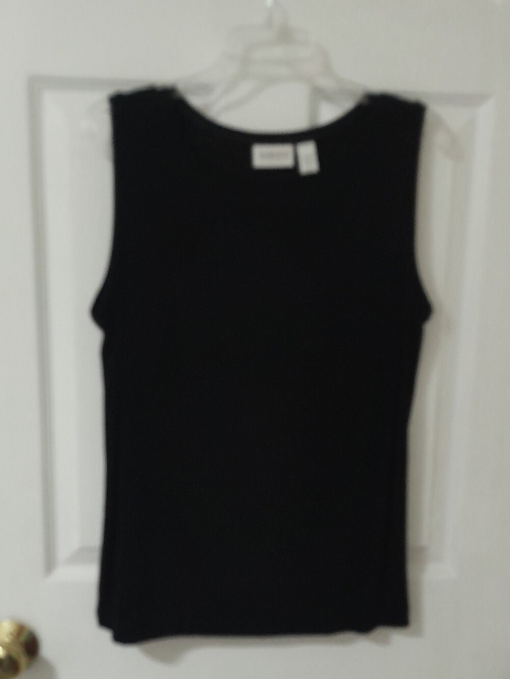 Chico's Black Sleeveless Crewneck Tank